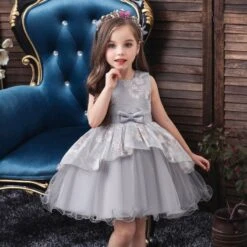 Robe Princesse Grise -Princesse Magique Cosplay Boutique robe grise petite fille