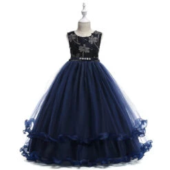 Robe De Princesse Bleu Nuit 9 Robe De Princesse Bleu Nuit -Princesse Magique Cosplay Boutique robe princesse bleu nuit 1