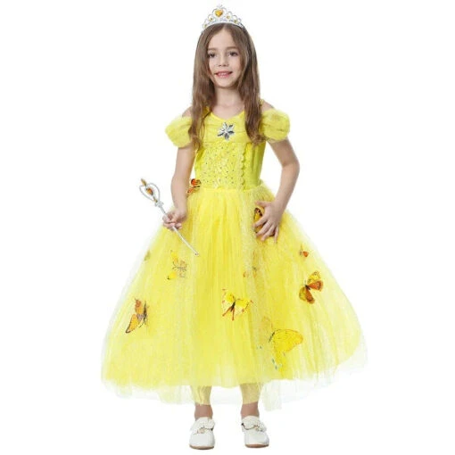 Robe Princesse Lumière Et Or