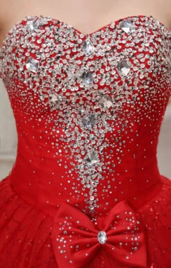 Robe De Mariée Princesse Paillette Rouge -Princesse Magique Cosplay Boutique robe princesse mariage 1