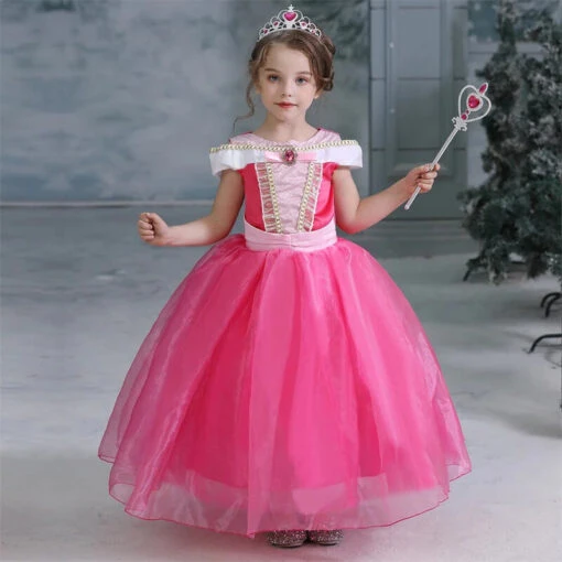 Robe Princesse Rose Fushia