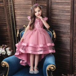 Robe Princesse Rose Gold -Princesse Magique Cosplay Boutique robe rose gold fille