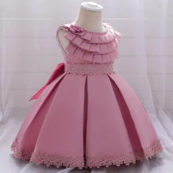 Robe Bébé Fille Rose Pale 8 Robe Bébé Fille Rose Pale -Princesse Magique Cosplay Boutique robe rose pale nouveau nee