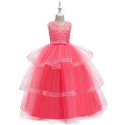 Robe De Soirée Princesse 7 Robe De Soirée Princesse -Princesse Magique Cosplay Boutique robe rose soiree fille
