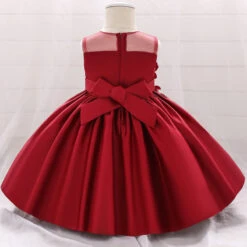 Robe Bébé Fille Cérémonie Rouge -Princesse Magique Cosplay Boutique robe rouge bapteme bebe