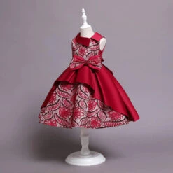 Robe Rouge Fille Cérémonie 7 Robe Rouge Fille Cérémonie -Princesse Magique Cosplay Boutique robe rouge ceremonie
