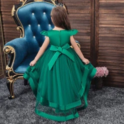 Robe Princesse Verte Fille -Princesse Magique Cosplay Boutique robe verte 1