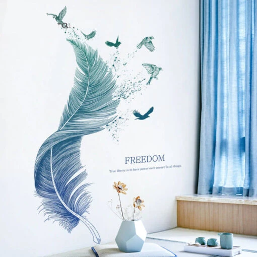 Sticker Géant Plumes