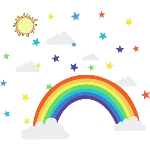 Stickers Arc En Ciel XXL