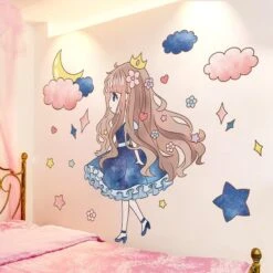 Stickers Muraux Chambre Fille Princesse -Princesse Magique Cosplay Boutique stickers chambre royale fille