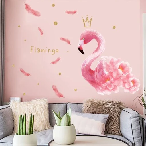 Stickers Flamant Rose