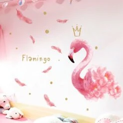 Stickers Flamant Rose 5 Stickers Flamant Rose -Princesse Magique Cosplay Boutique stickers flamant rose couronne