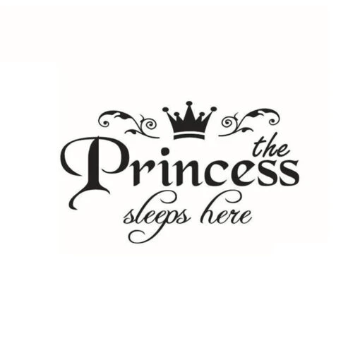 Stickers Ici Dort Une Princesse